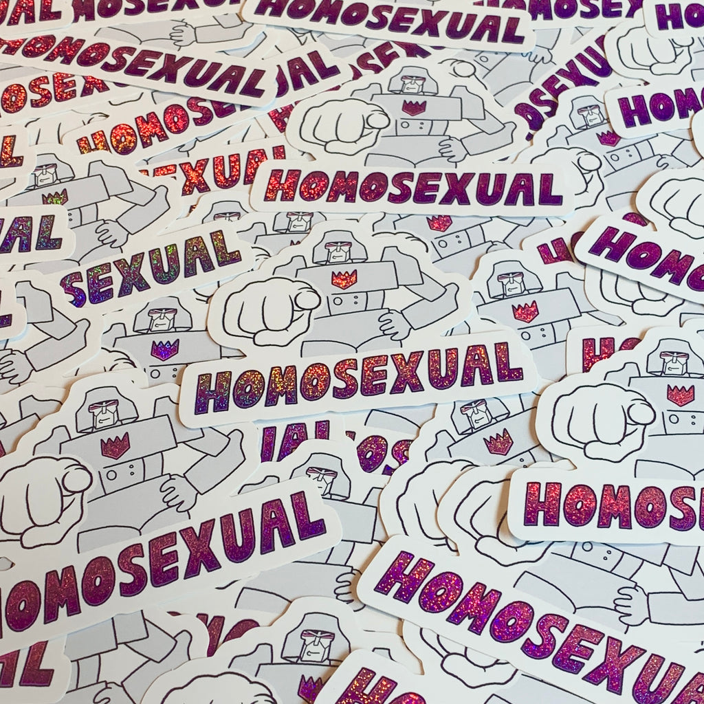 Homosexual Megatron Sticker