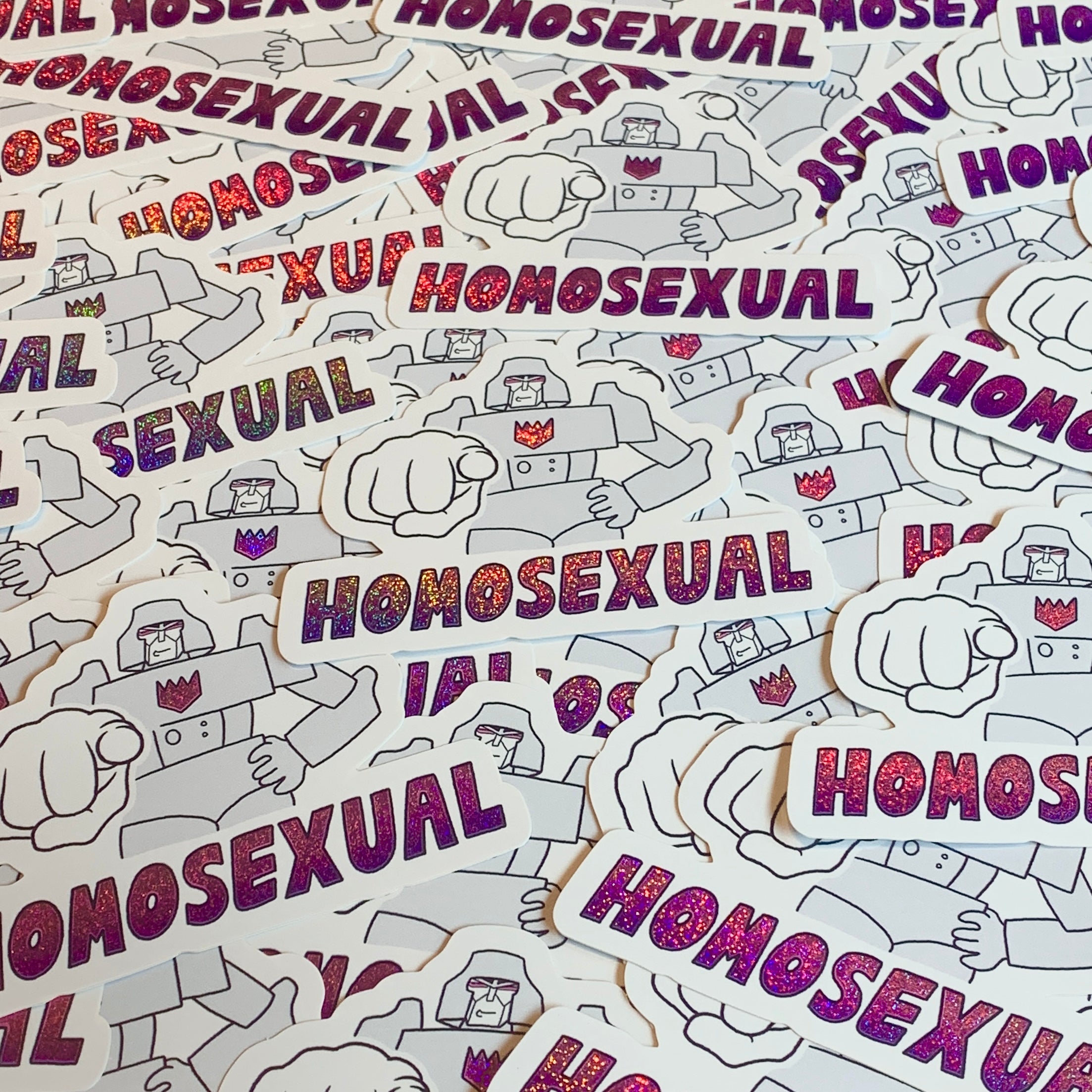 Homosexual Megatron Sticker