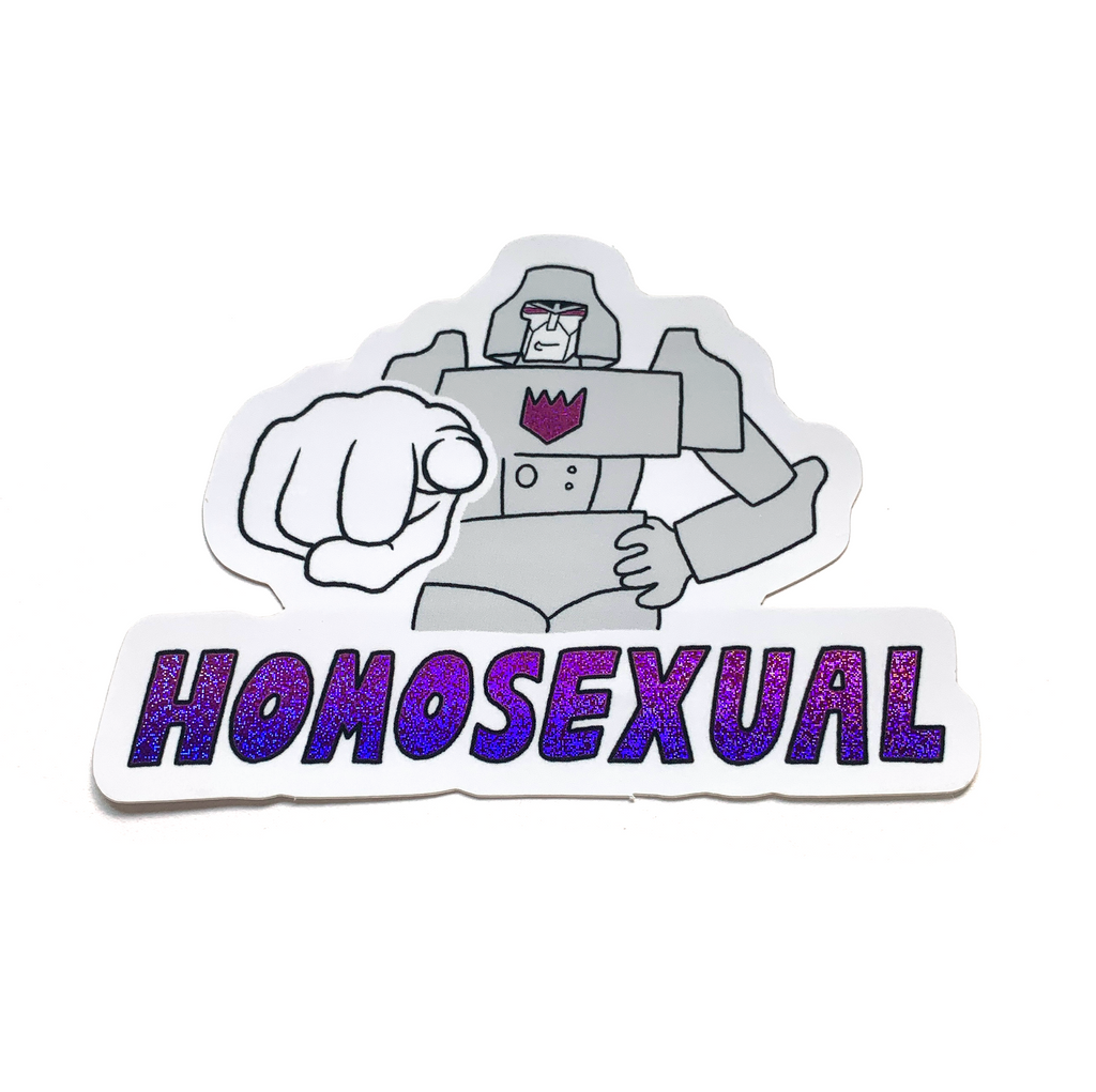 Homosexual Megatron Sticker